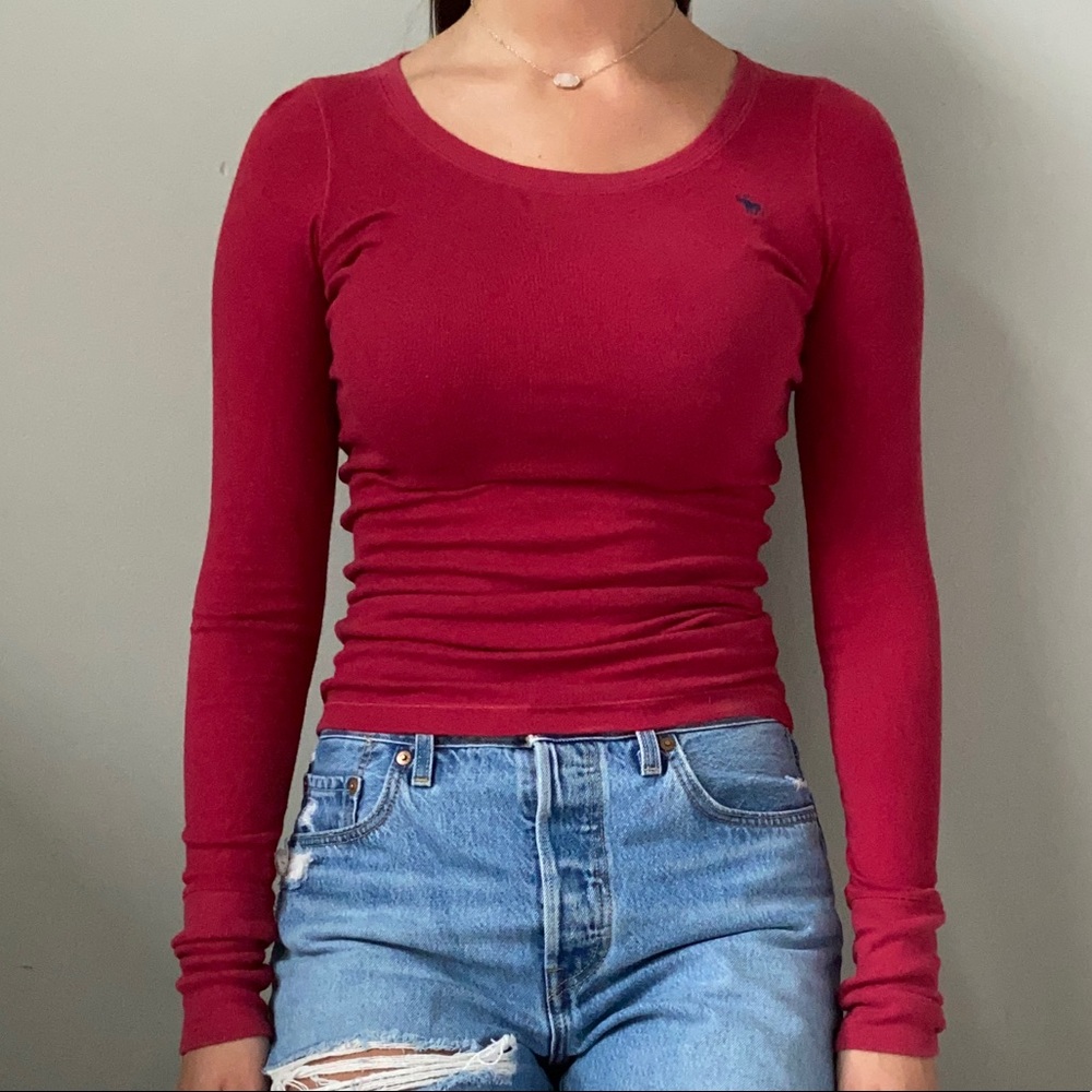 Red Long Sleeve Tee